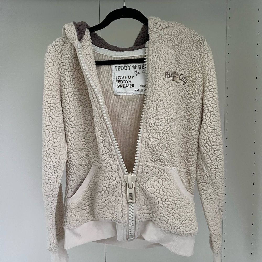 Cream Teddy Bear Jacket